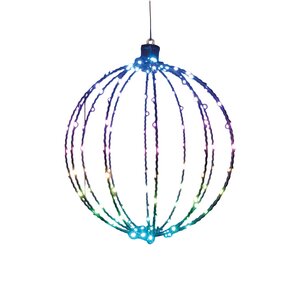Anna's Collection Verlichte bal metaal - D40cm Meerkleurig - afbeelding 1