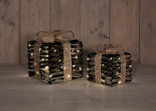 Anna's Collection Verlichte cadeaudozen - 2-delig - afbeelding 2