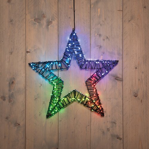 Anna's Collection Verlichte ster metaal - H56xD5cm Meerkleurig - afbeelding 2