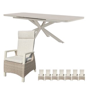 Royal Seasons Athene 8-zits tuinset uitschuifbaar - afbeelding 1
