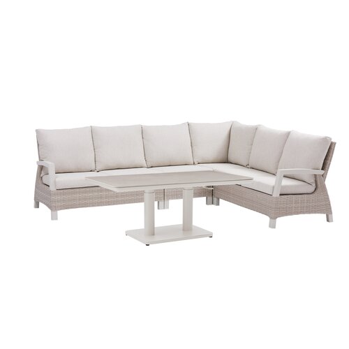 Royal Seasons Athene 5-zits hoek loungeset met verstelbare tafel - afbeelding 1