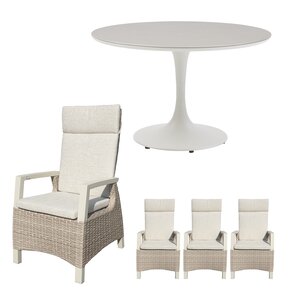 Royal Seasons Athene 4-zits tuinset rond - afbeelding 1