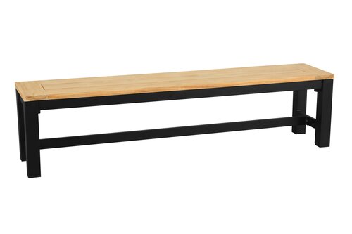 Atlanta bank L 190 x B 40 x H 47 cm zwart