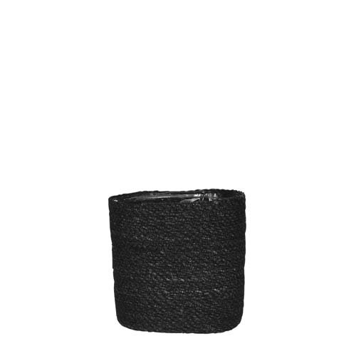 Atlantic mand zwart - h18xd18cm