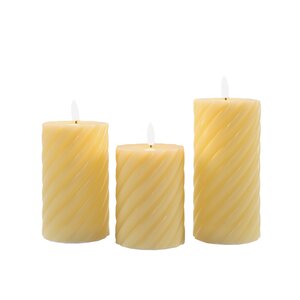 Anna's Collection 3-pack outdoor kaars - H 10/12,5/15 cm x D 7,5