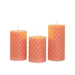 Anna's Collection 3-pack outdoor kaars - H 10/12,5/15 cm x D 7,5