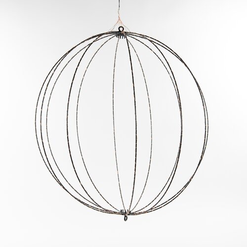 Bal 3D metaal 60cm 264L classic warm Flash 5m lead timer/dimmer IP44 6.5V