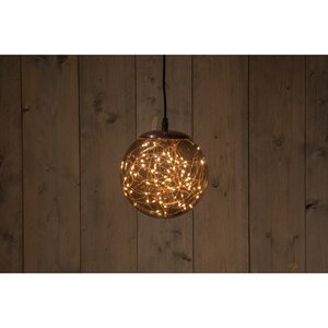 Anna's Collection Smokey bal klassiek warm 80 lampjes - D 18 cm - afbeelding 2