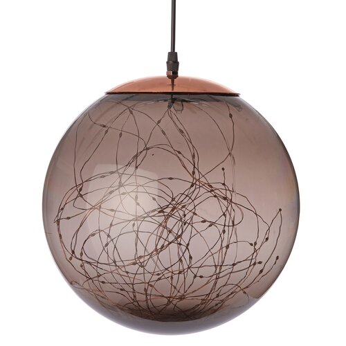 Anna's Collection bal smokey LED flash - D 18 cm