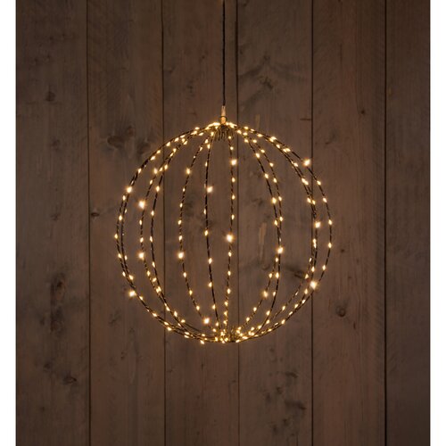 Anna's Collection Verlichte bal klassiek warm flash 192 lampjes - D 40 cm - afbeelding 2