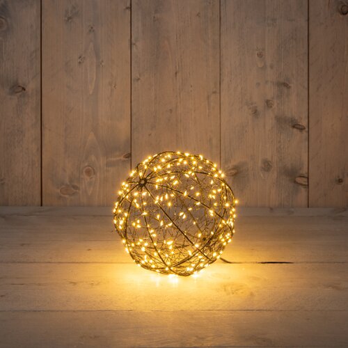 Anna's Collection Verlichte bal klassiek warm 200 lampjes - D 18 cm - afbeelding 1