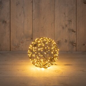 Anna's Collection Verlichte bal klassiek warm 200 lampjes - D 18 cm - afbeelding 1