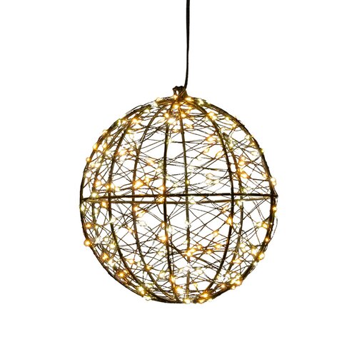 Bal metaal 200led d18cm luxery - afbeelding 1
