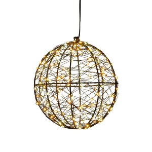 Bal metaal 200led d18cm luxery - afbeelding 1