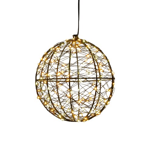 Bal metaal 200led d18cm luxery - afbeelding 3