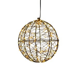 Bal metaal 200led d18cm luxery - afbeelding 3
