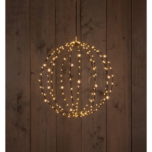 Anna's Collection Verlichte bal klassiek warm flash 216 lampjes - D 50 cm - afbeelding 2