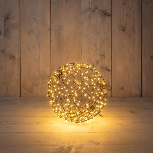 Anna's Collection Verlichte bal klassiek warm 300 lampjes - D 25 cm - afbeelding 1