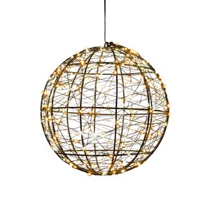 Bal metaal 300led d25cm luxery