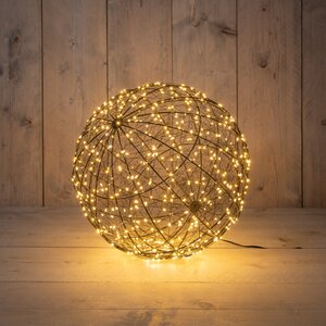 Anna's Collection Verlichte bal klassiek warm 500 lampjes - D 35 cm - afbeelding 2