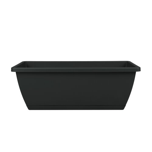 Balkonbak B 50 x D 20 x H 17,5 cm zwart