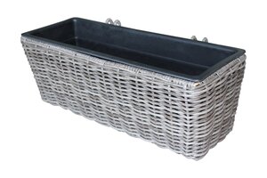 Balkonbak - B60 x D18 x H14cm Grijs