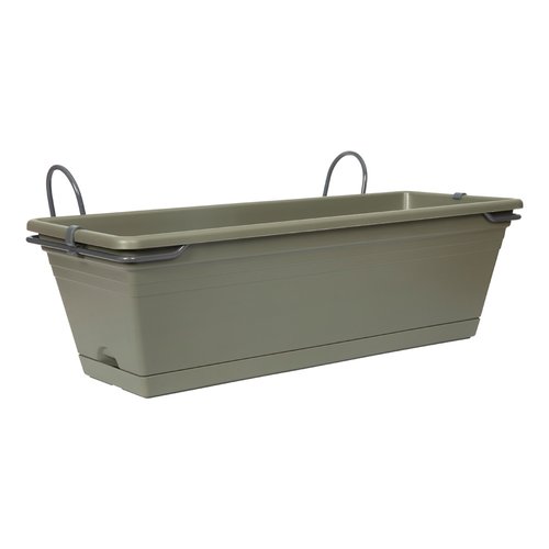 Balkonbak Chill Trough set Olive Green - 50 x 19,5 x 20 cm - afbeelding 1