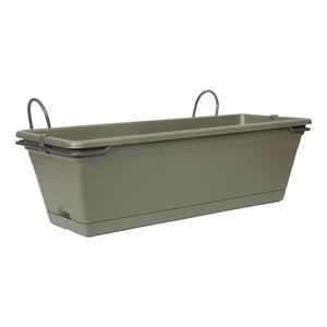 Balkonbak Chill Trough set Olive Green - 50 x 19,5 x 20 cm - afbeelding 1