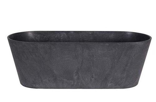 Balkonbak Claire zwart D55x16 H17