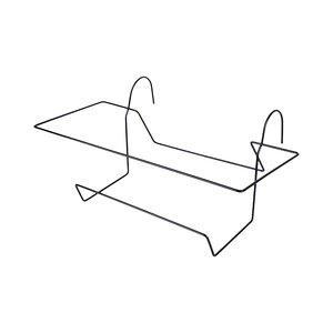 Balkonbak Frame Metaal - L47xB18.5xH14.5cm Zwart