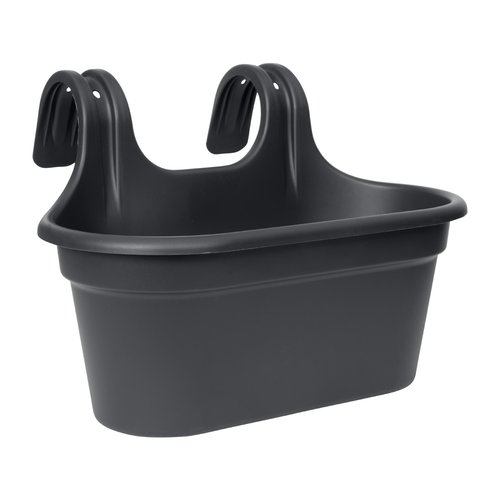 Balkonbak Joy Easyfix Duo Intense Black - 35 x 26 x 25 cm - afbeelding 1