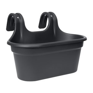 Balkonbak Joy Easyfix Duo Intense Black - 35 x 26 x 25 cm - afbeelding 1