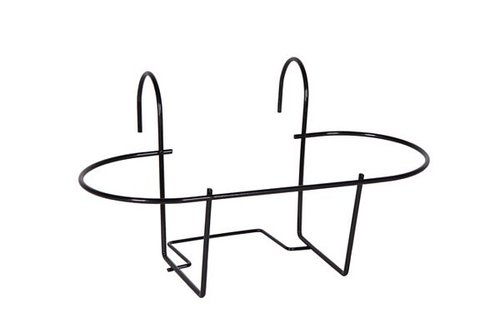 Balkonbakhouder Amy ro zwart 38x16