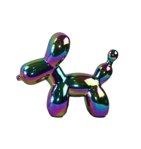 Ballonhond groot 20 x 7 x 17 cm rainbow