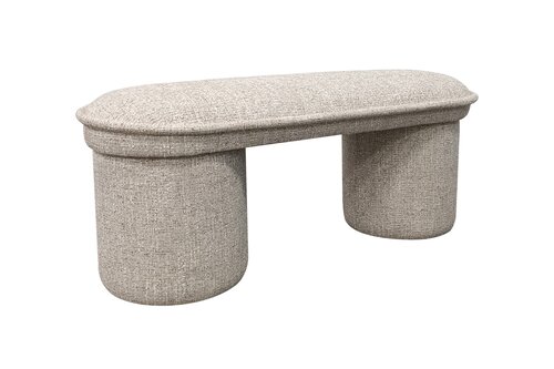 Bankje Alba - L100 x H42cm Beige - afbeelding 2