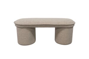 Bankje Alba - L100 x H42cm Taupe - afbeelding 1
