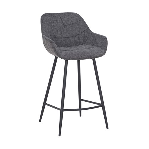 Bar stoel VINO Antraciet - 52 x 52 x 95 cm - afbeelding 1