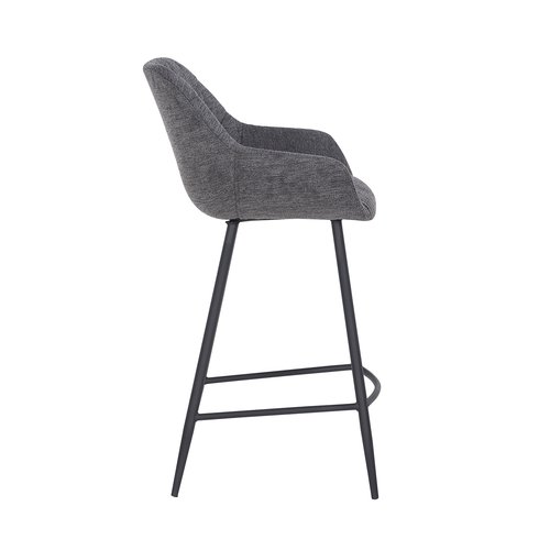 Bar stoel VINO Antraciet - 52 x 52 x 95 cm - afbeelding 3