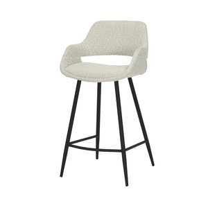 Barstoel Dario bouclé Offwhite