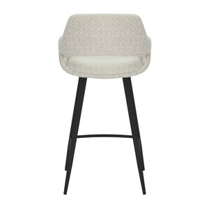 Barstoel Dario bouclé offwhite (bar) - afbeelding 4