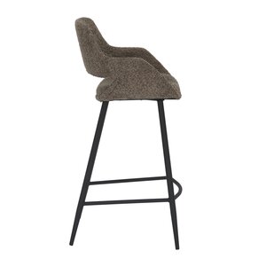 Barstoel Dario bouclé taupe (bar) - afbeelding 3