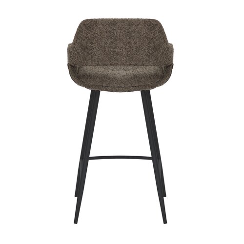 Barstoel Dario bouclé taupe (bar) - afbeelding 4