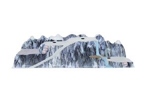 BASIS KERSTDORP FULL COLOUR WATERVAL 120x40CM - afbeelding 1