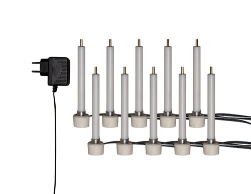 Batterij eliminator 10x 3D vlam