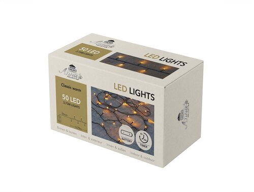 Batterijverlichting 50 LED - L3,75m - afbeelding 2