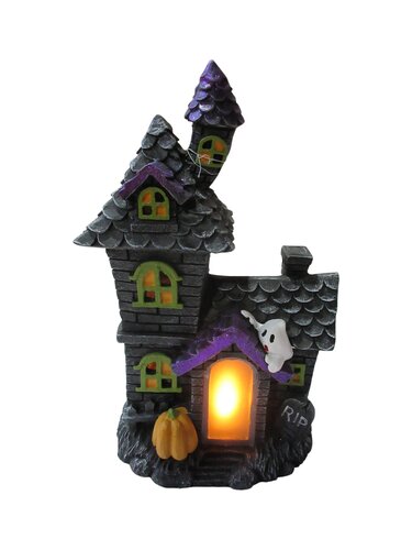 Beeld spookhuis LED H 49 cm