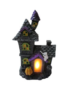 Beeld spookhuis LED H 49 cm