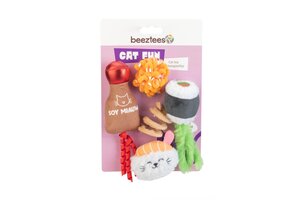 Beeztees Kattenspeelgoed sushi - Meerkleurig 5 stuks - afbeelding 4