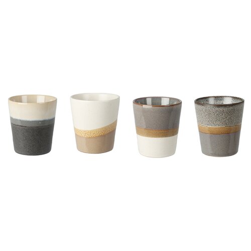 Beker aardewerk - 200 ml - 4 ass. kleuren - afbeelding 3