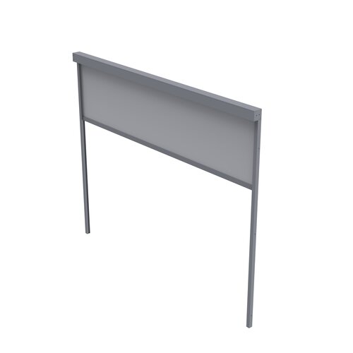 Bergamo zonwerende zijwand 3m antraciet - afbeelding 1